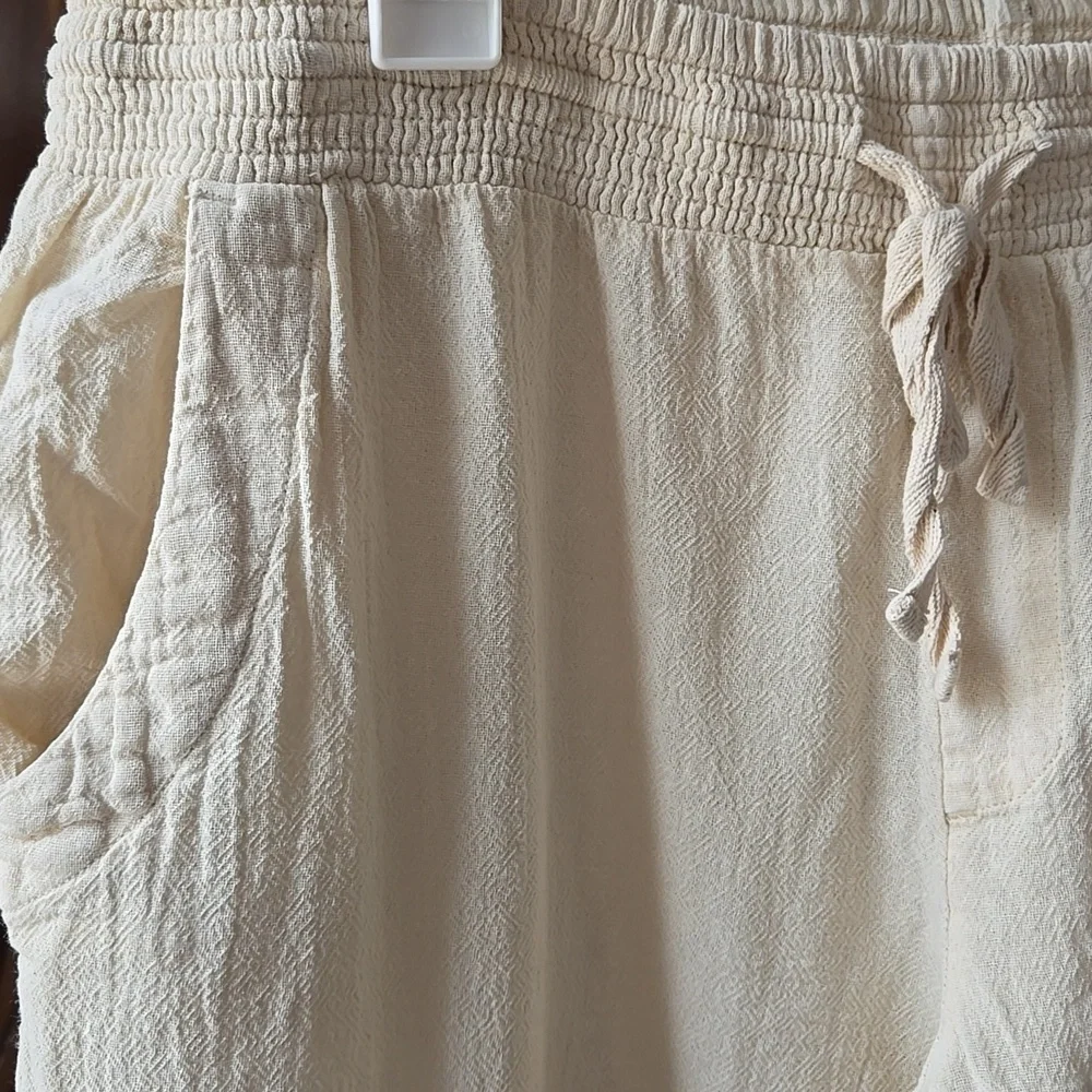 Rip Curl Classic Surf Pants Beachy Ivory Cotton Jogger Large - Picture 4 of 11